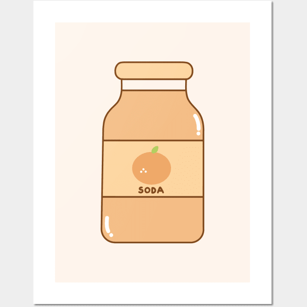 Kawaii Soda Wall Art by CozyEra